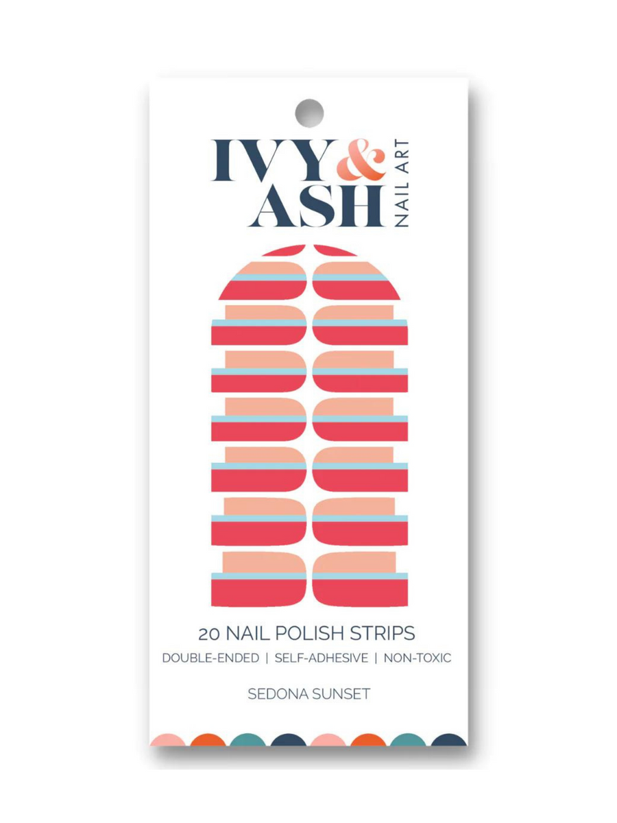 multi colored nail polish strips