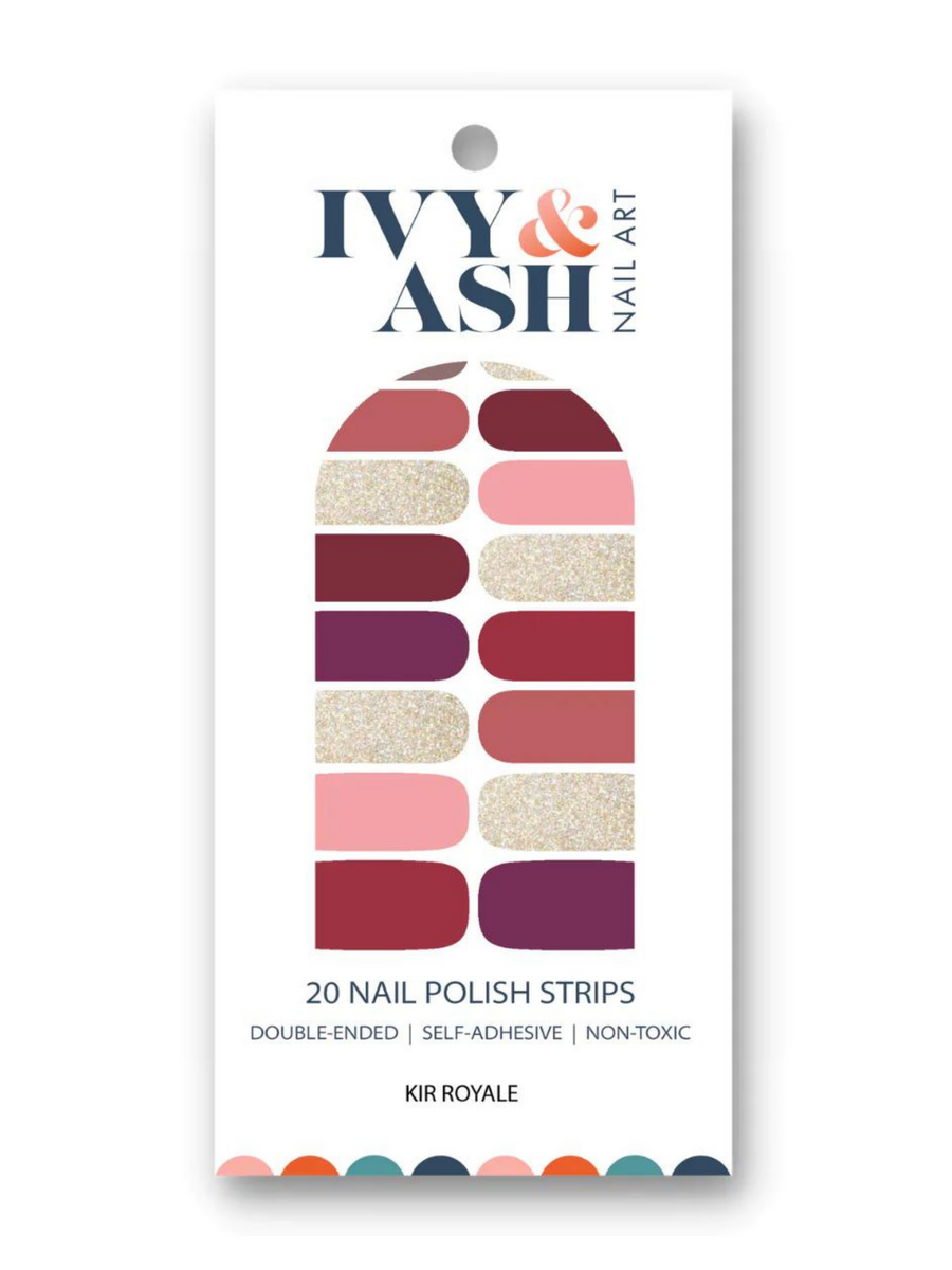 pink and gold nail polish pack