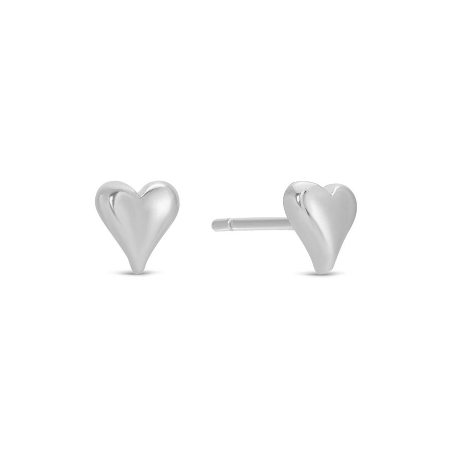 Heart Pave Stud Stack