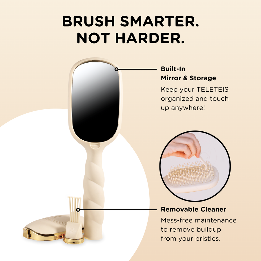 Detangler Hair Brush for Thick Hair | Tan
