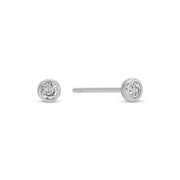 Heart Pave Stud Stack