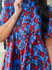 Bright Floral Babydoll Dress