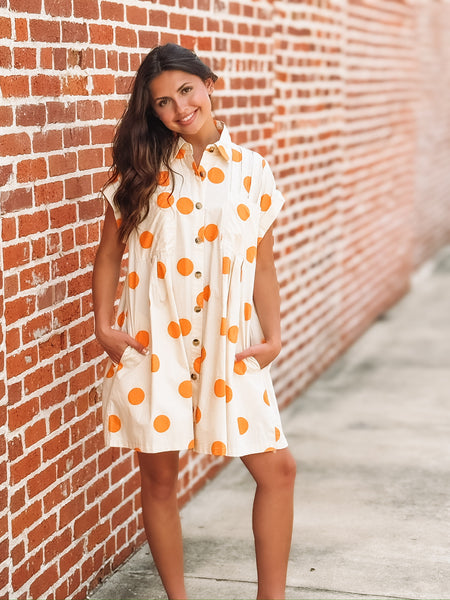 Polka Dot Mini Dress S