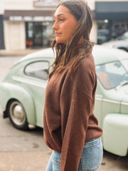 Brown Soft Knit Cardigan