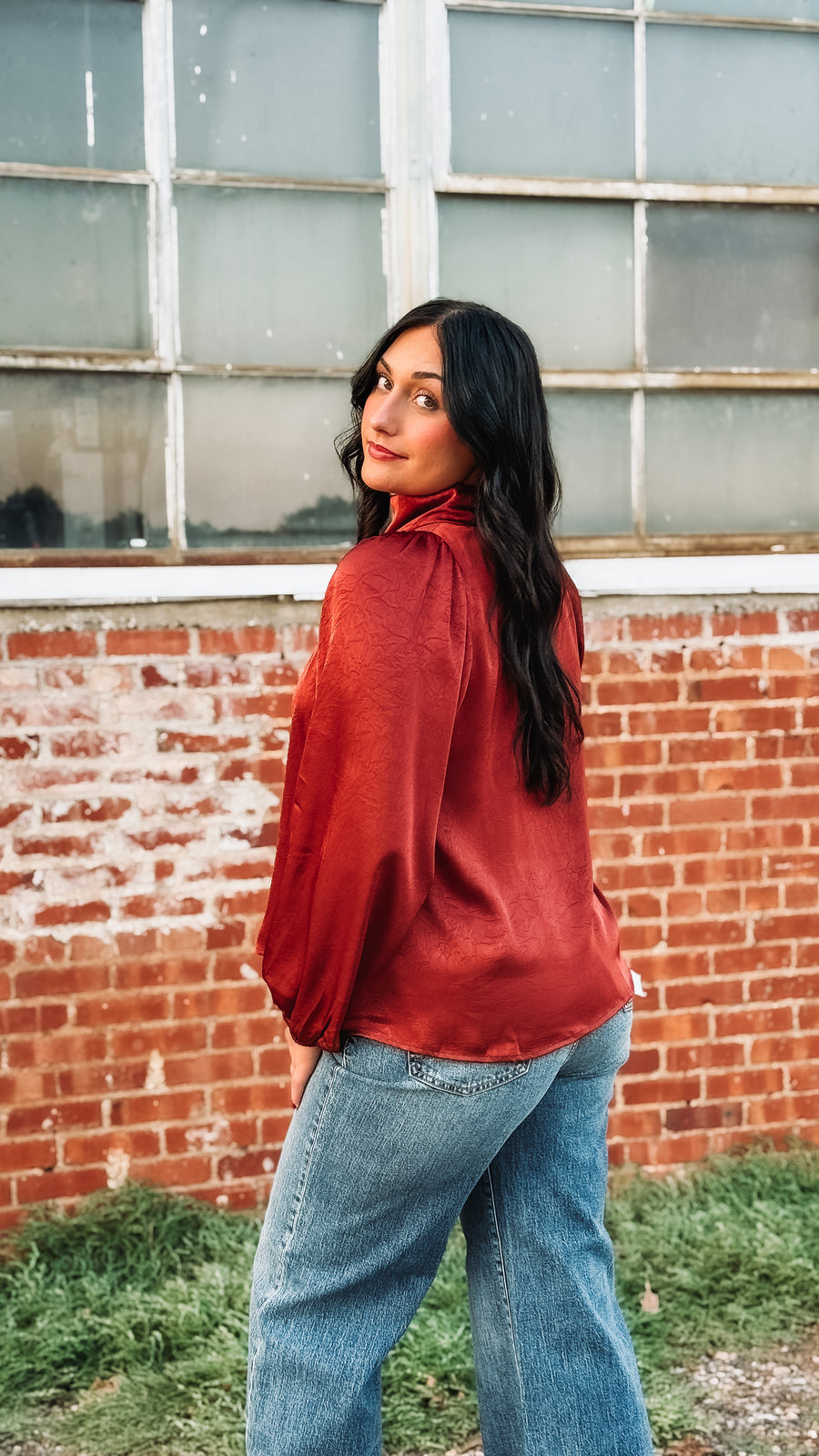 Drapey Cowl Neck Blouse
