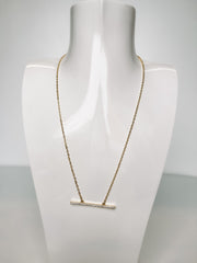 gold bar chain gold necklace