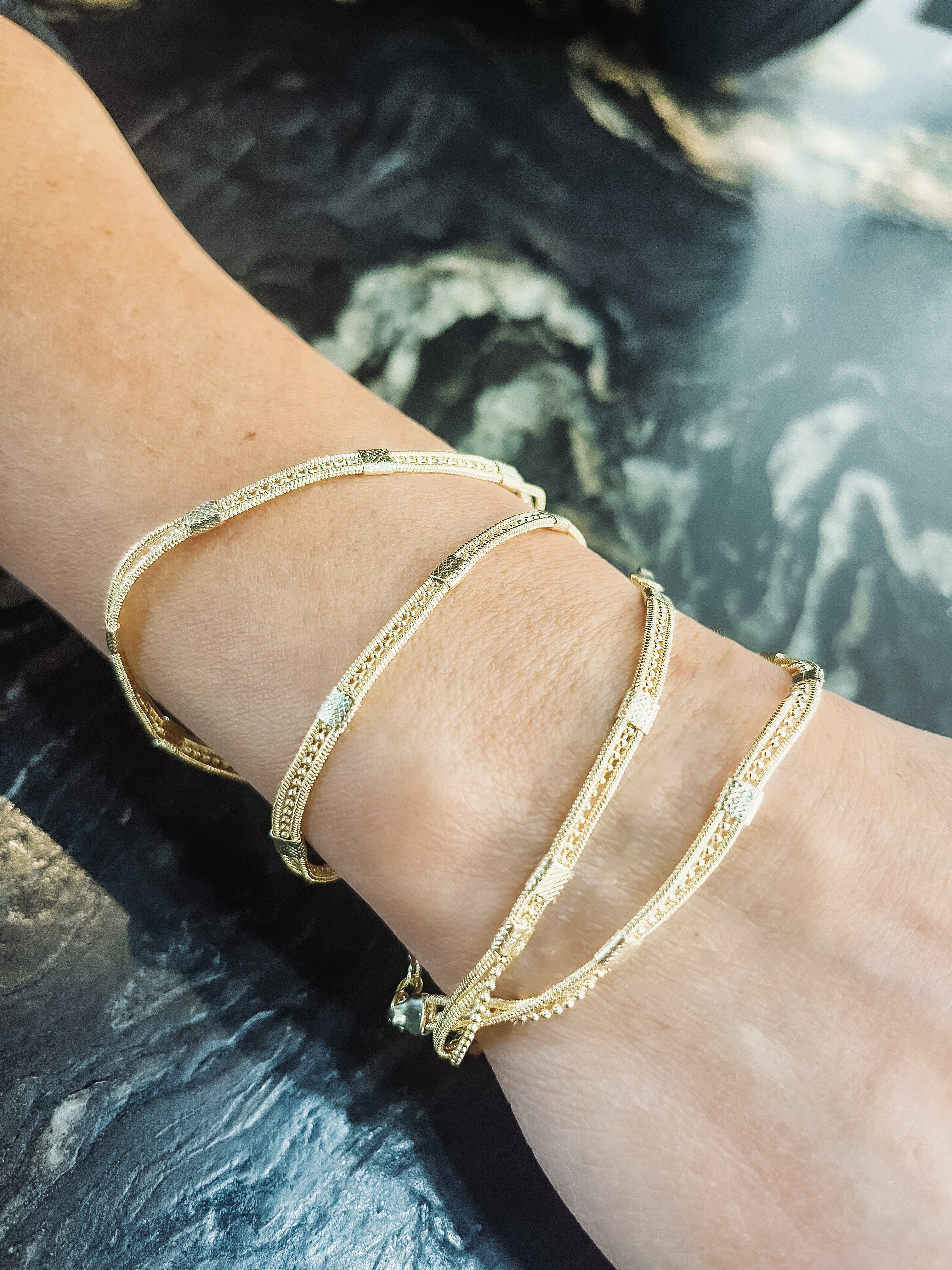 gold wrap bracelet