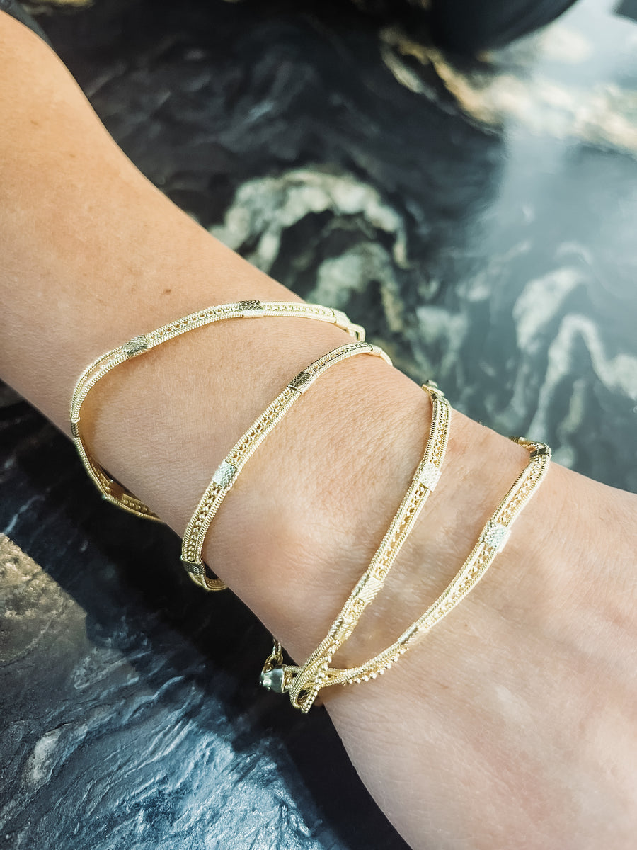 gold wrap bracelet