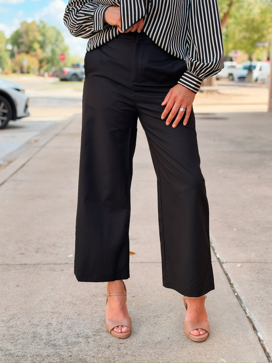 Black Wide Leg Dress Pant