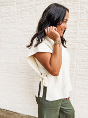 Side Tie Sweater Vest