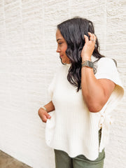 Side Tie Sweater Vest