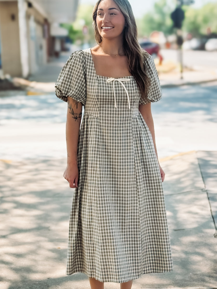 Plaid Maxi Dress