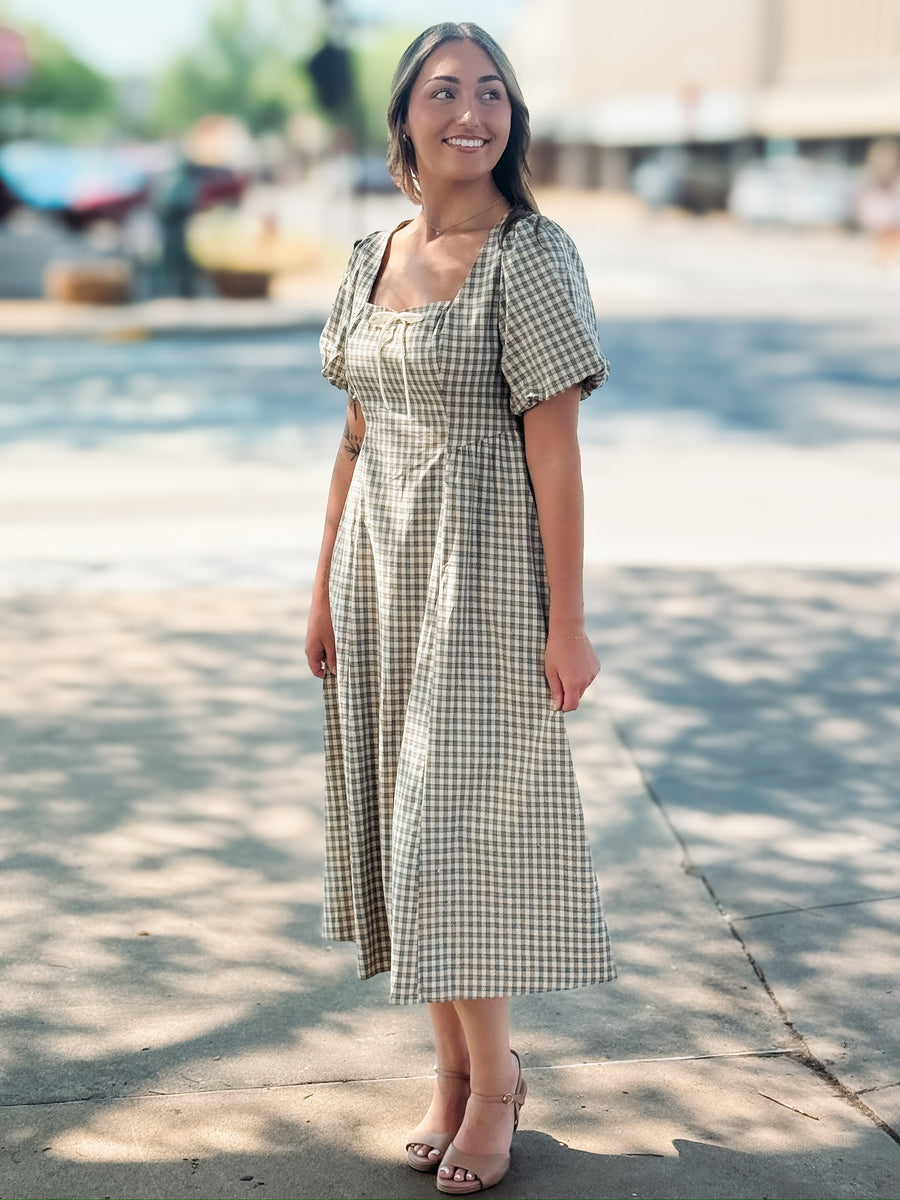 Plaid Maxi Dress