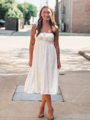 Letters Home Polka Dot Midi Dress