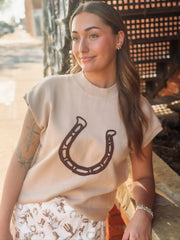 Horse Shoe Sweater Vest
