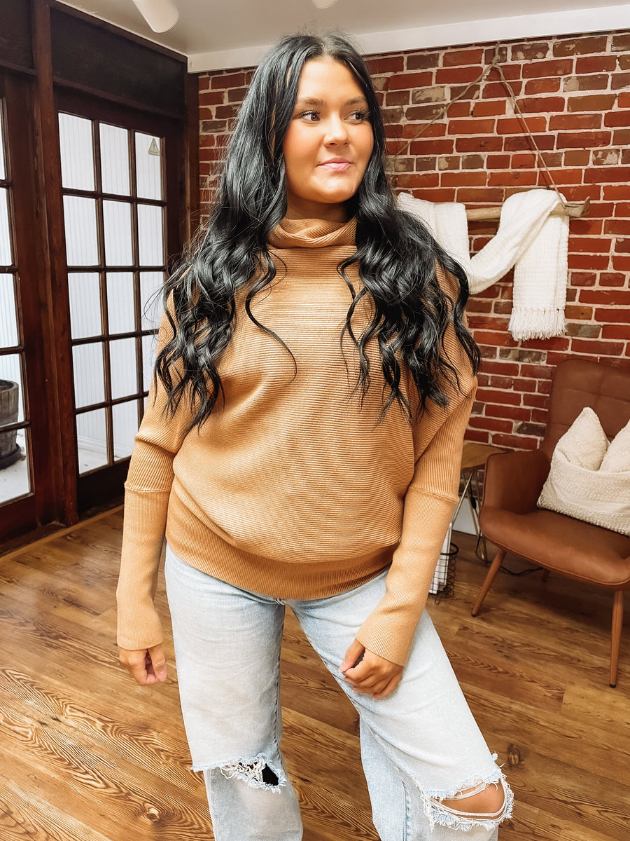 camel colored sweater