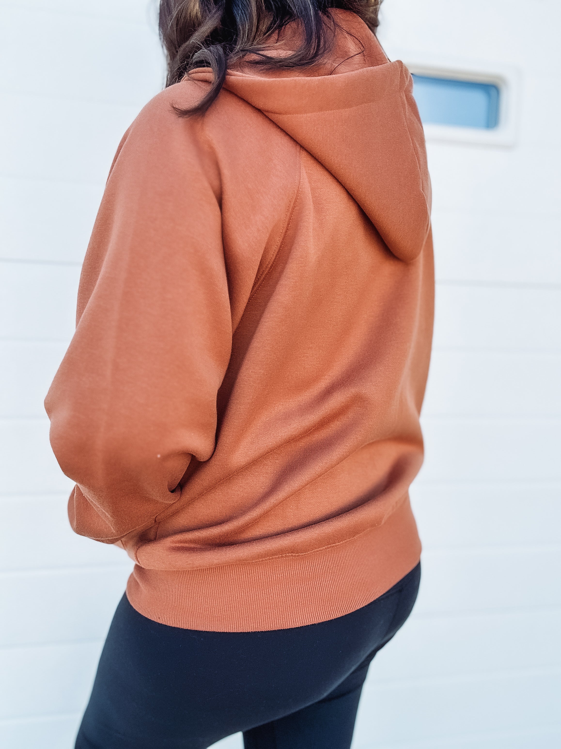brown zip up jacket 