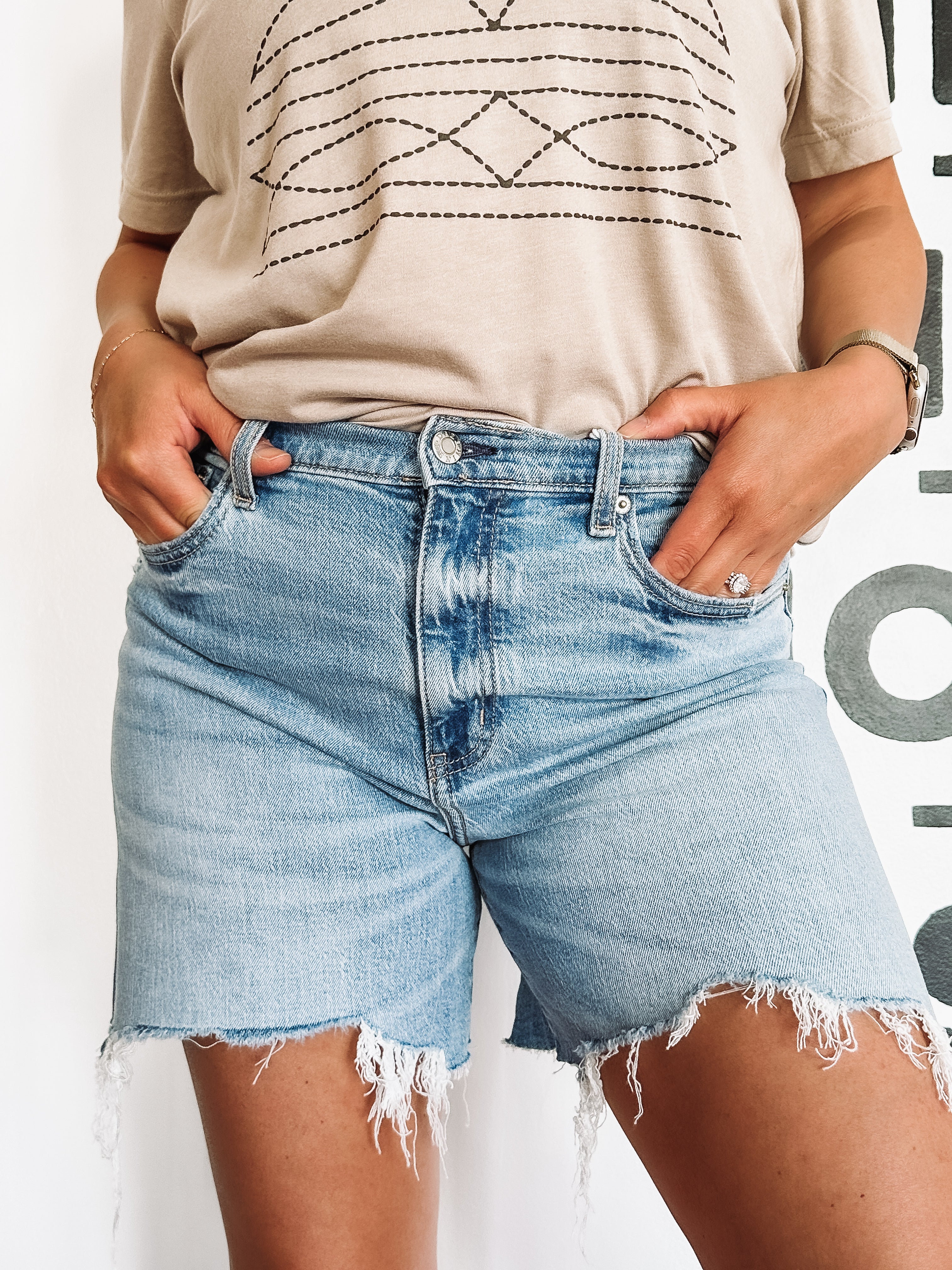 denim shorts