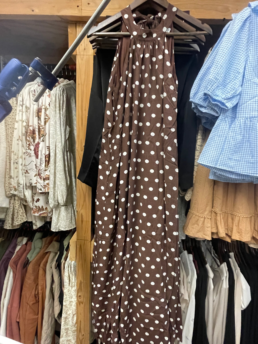 Polka Dot Maxi Dress