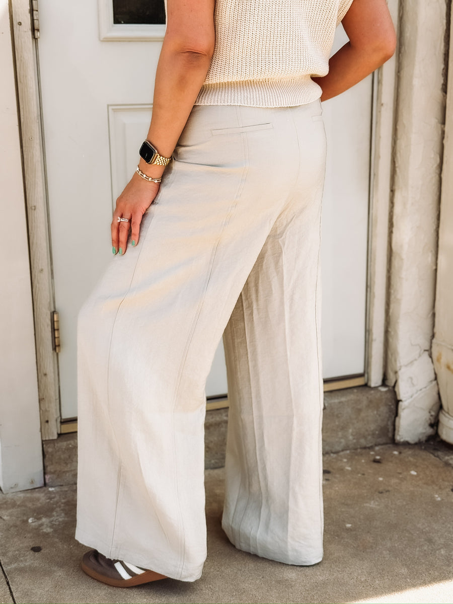 Sage Wide Leg Trouser
