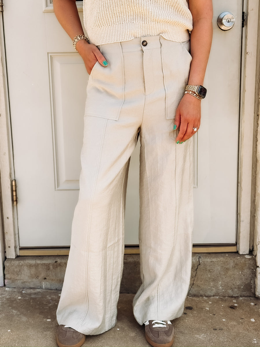 Sage Wide Leg Trouser