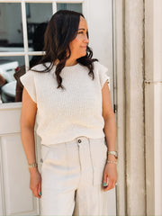 Oatmeal Cropped Sweater