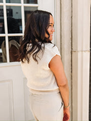 Oatmeal Cropped Sweater