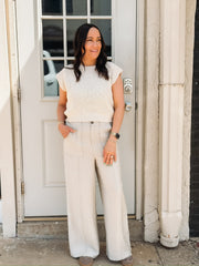 Sage Wide Leg Trouser