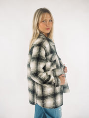 black and white plaid shacket