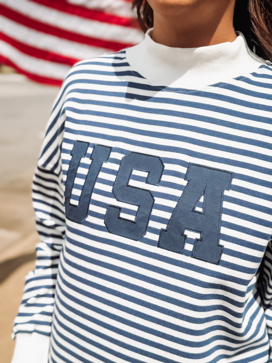 USA Striped Short Set