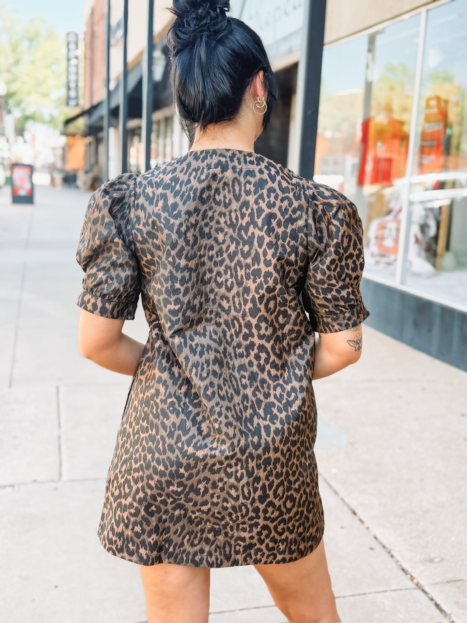 Leopard Print Mini Dress