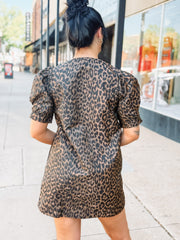 Leopard Print Mini Dress