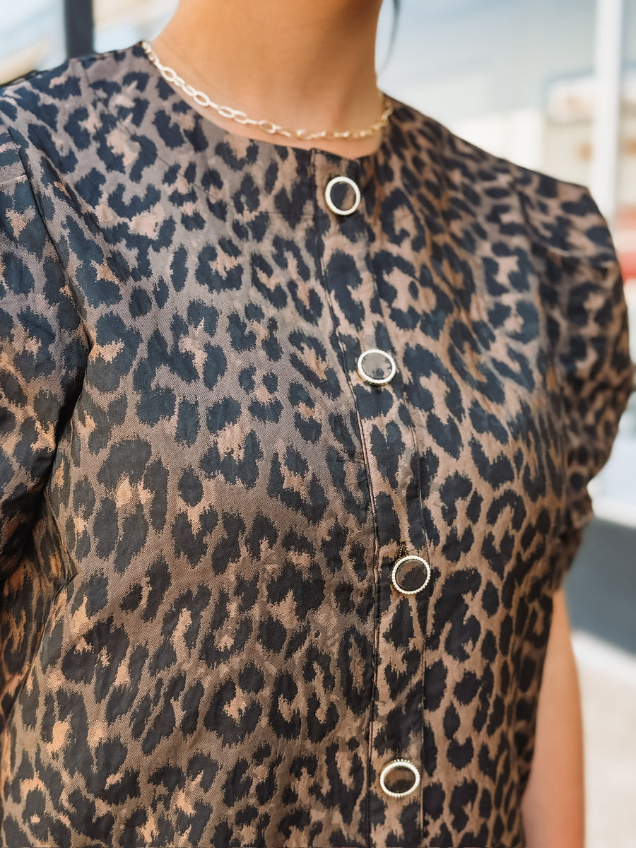 Leopard Print Mini Dress