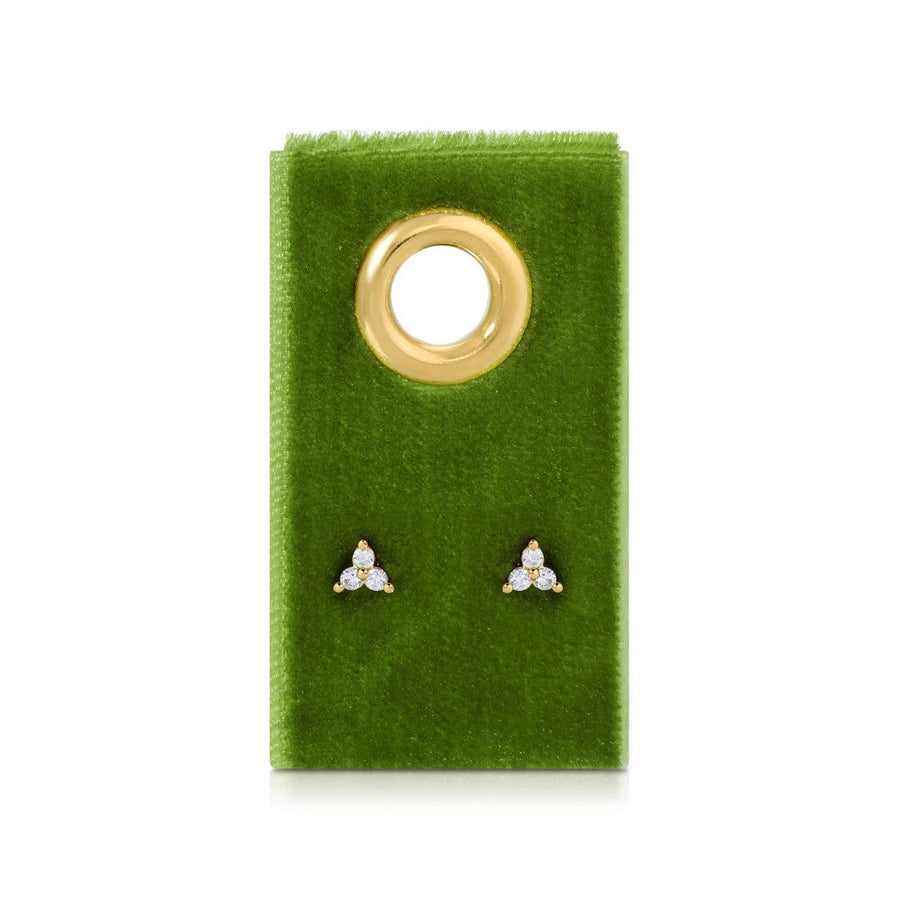 Triple Cluster Pave Studs