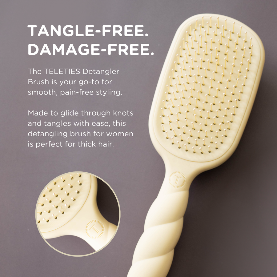 Detangler Hair Brush for Thick Hair | Tan