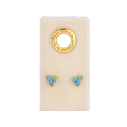 Light Blue Cluster Studs