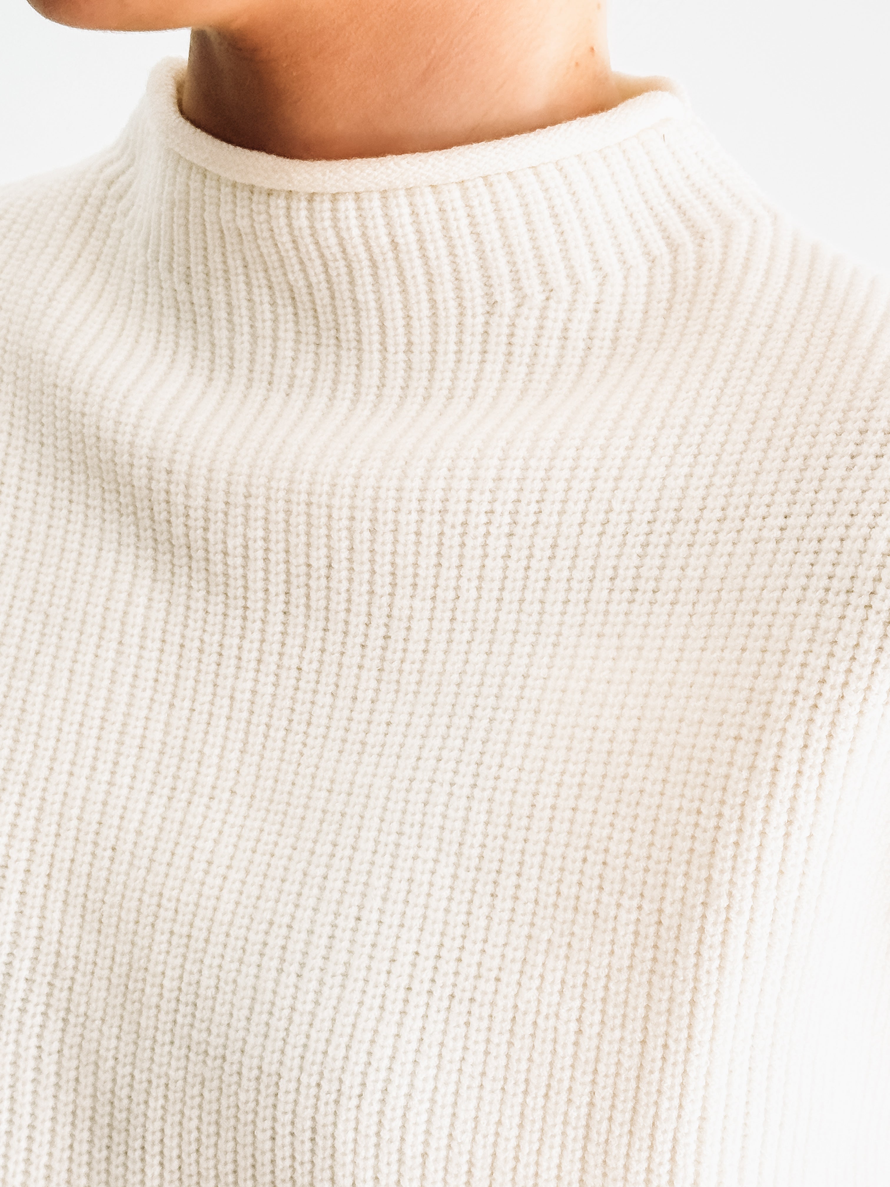 cream mock neck sweater vest