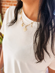 cream modal short sleeve