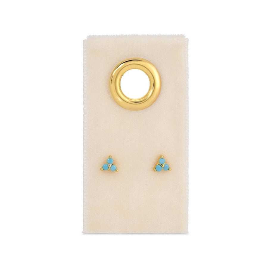 Light Blue Cluster Studs