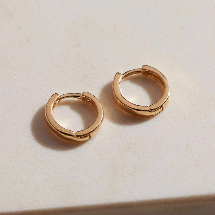 Gold Waterproof Essential Huggie Earrings
