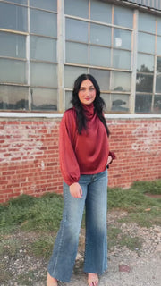 Drapey Cowl Neck Blouse