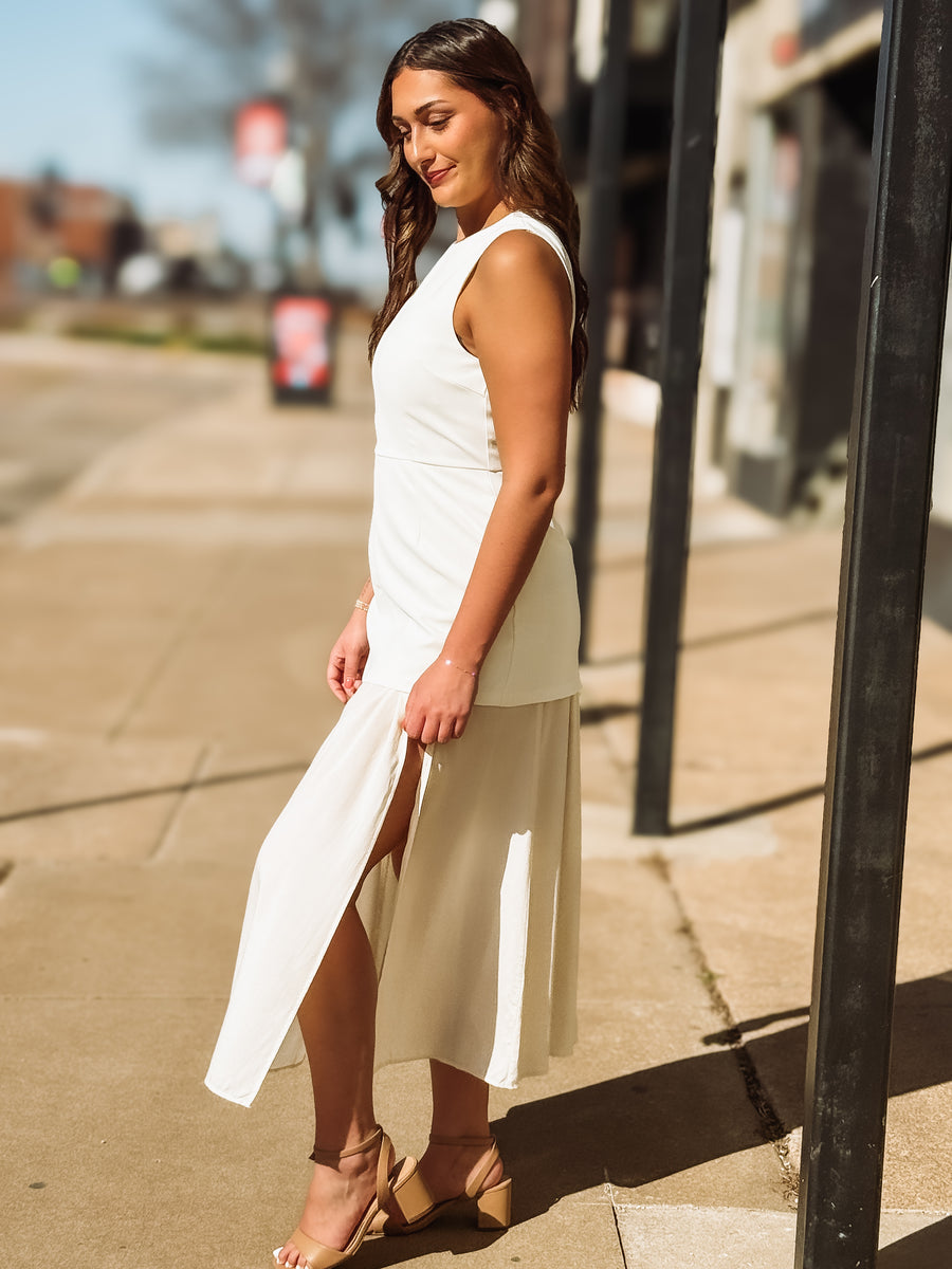 Sweep Skirt Maxi Dress L