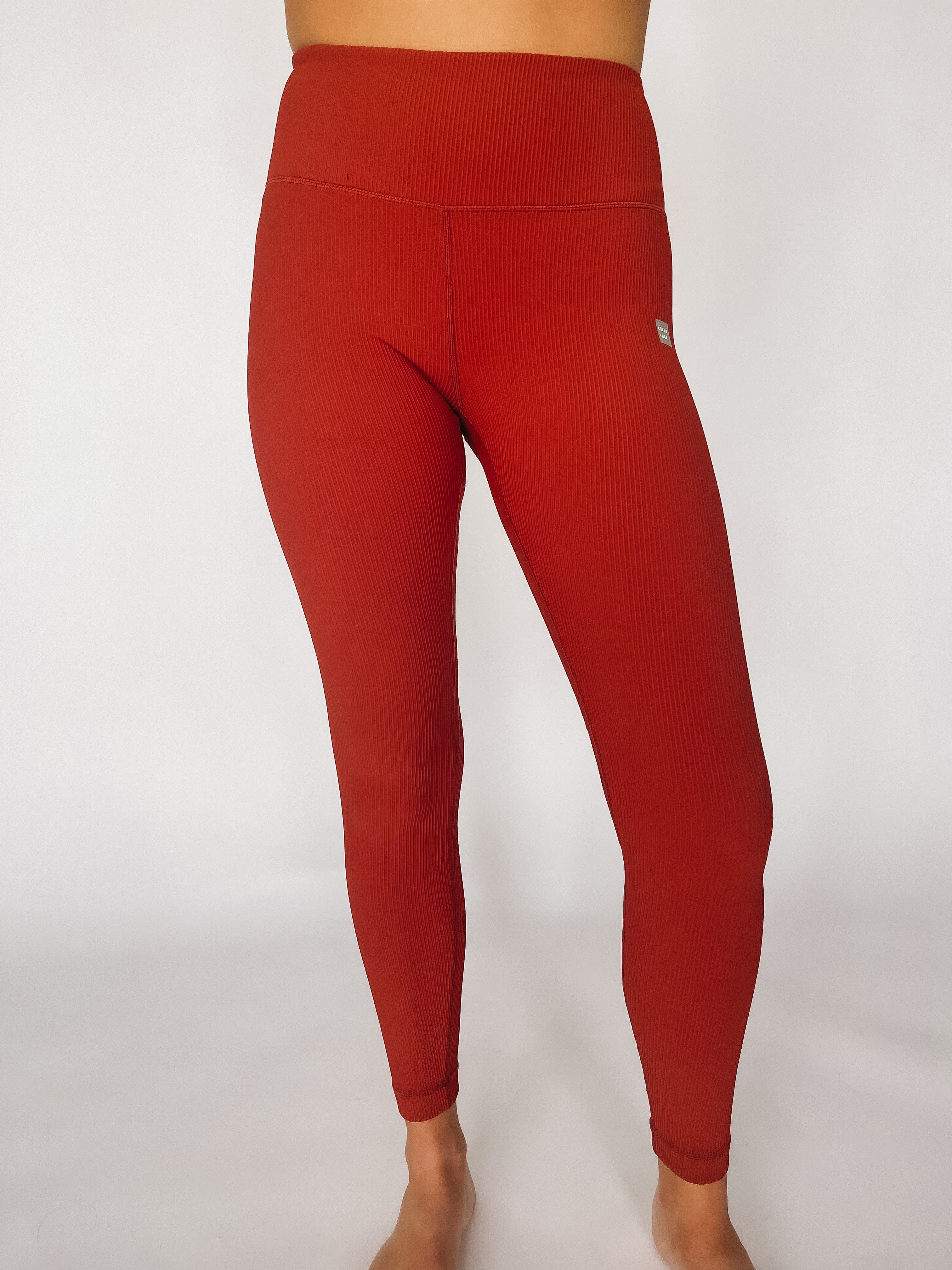 amber ribbed leggings