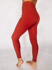 amber ribbed leggings