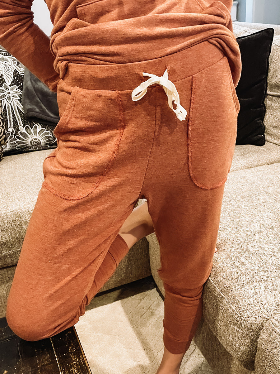 rust joggers
