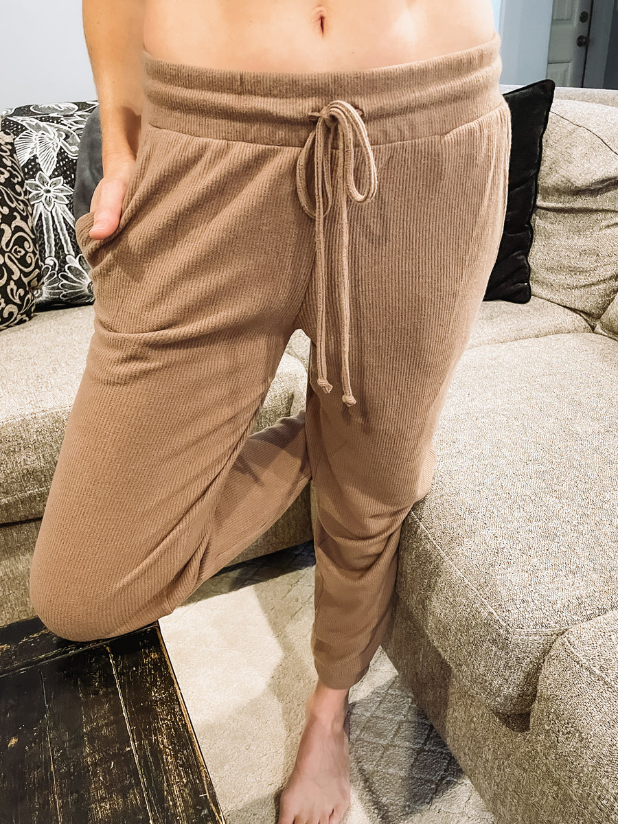brown jogger 