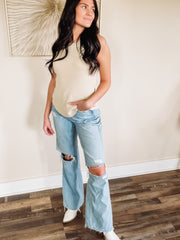 champagne shimmer tank