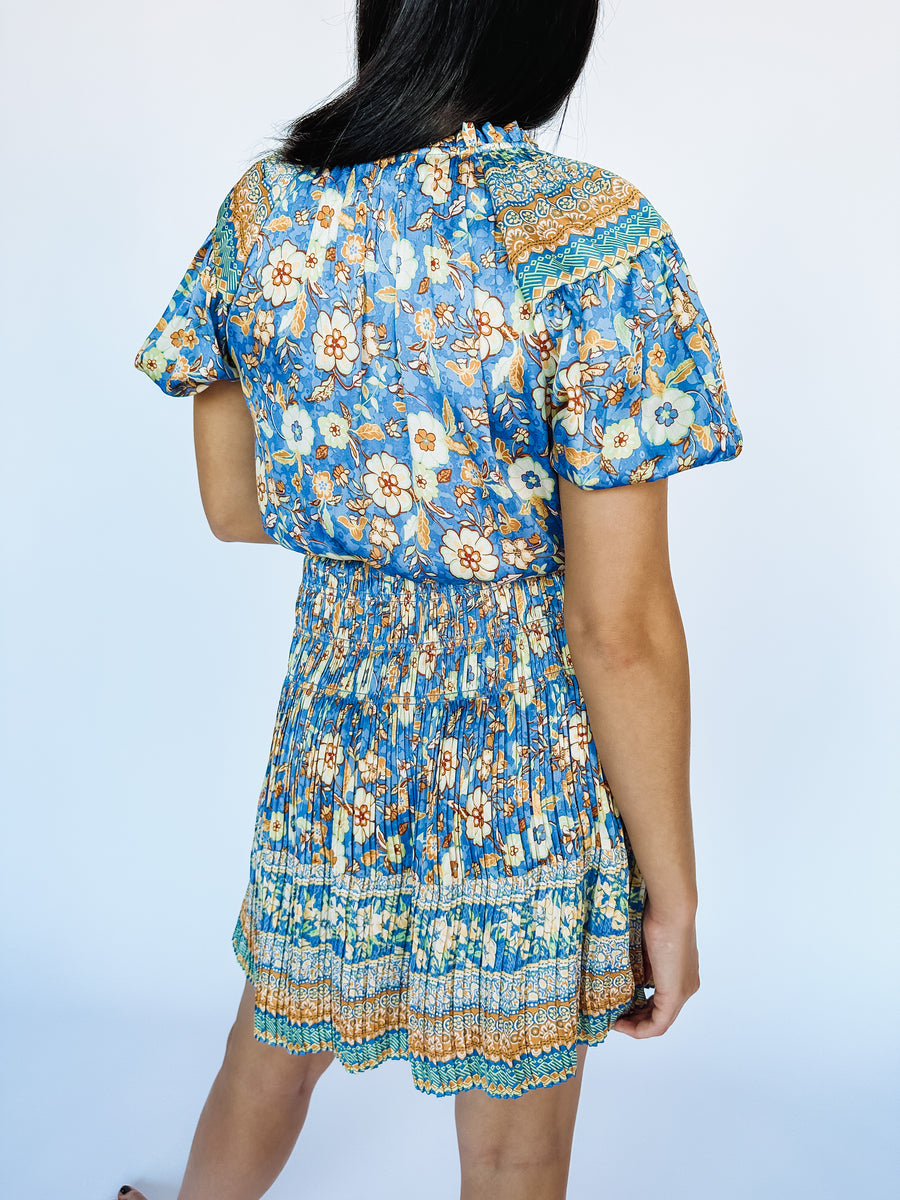 floral pleated dress