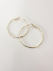 gold thin hoops