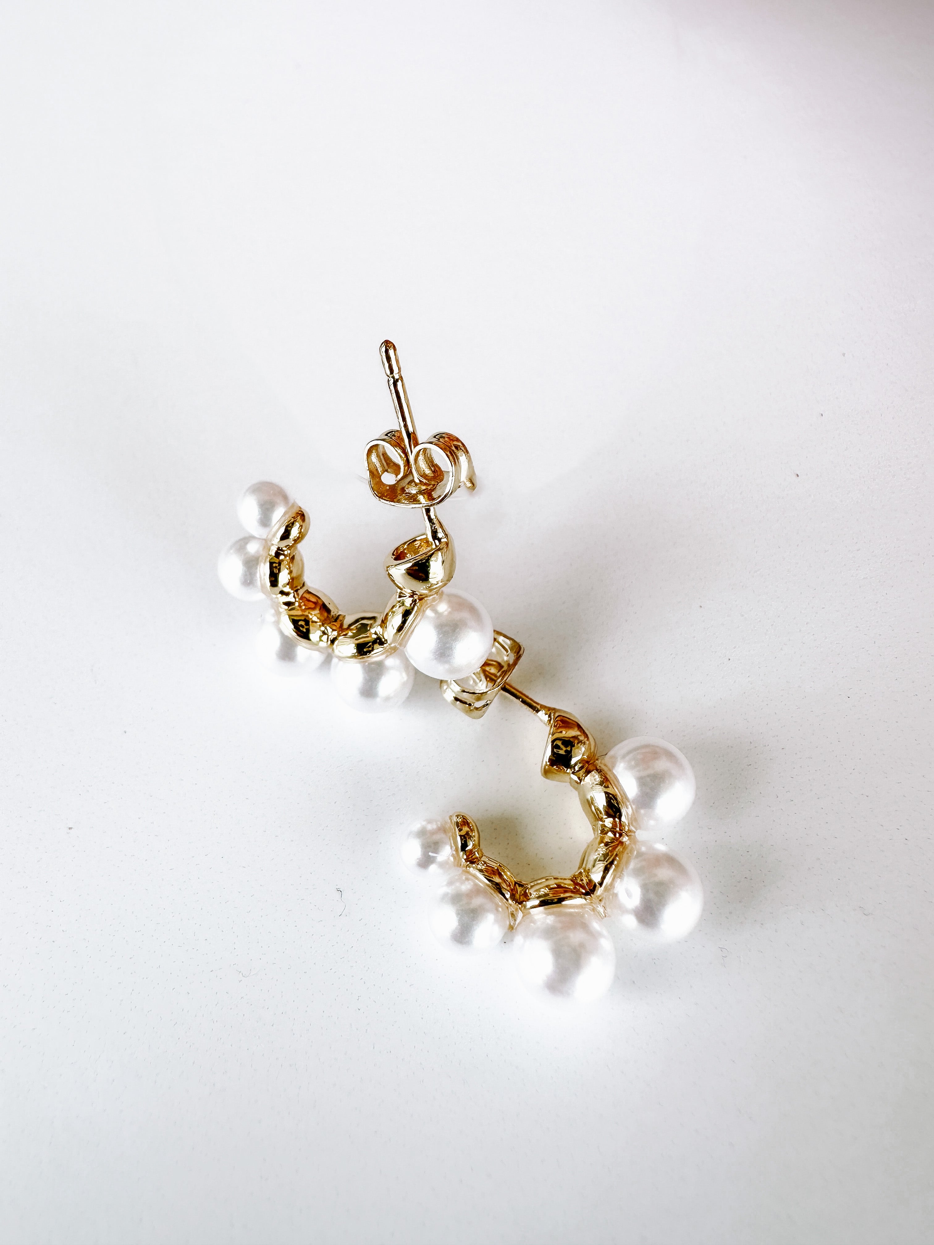 pearl hoops